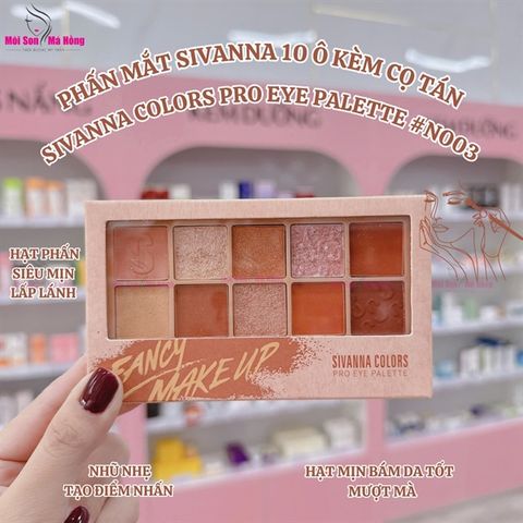 Bảng phấn mắt 10 ô Sivanna color -- Fancy Make Up -- HF180