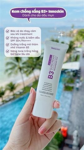 Kem Chống Nắng InnoSkin B3+ Suncream For Oily Skin 50g (Nhập Khẩu)
