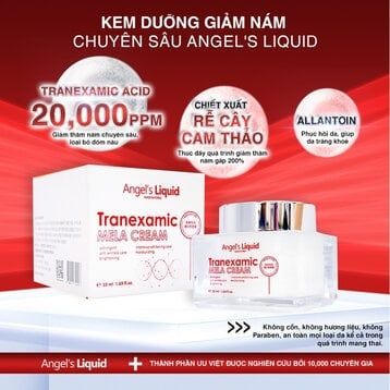 (CÔNG TY) Kem dưỡng mờ nám chuyên sâu Angel's Liquid Tranexamic Acid mela cream 50ml
