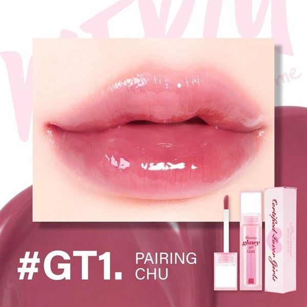 Son Bóng Merzy Bisous Glowy Gel Tint 4g #GT1 Đỏ Hồng Berry