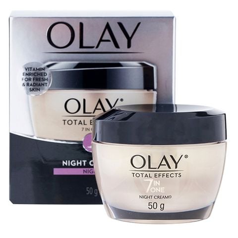 (CÔNG TY) Kem dưỡng da ngừa lão hoá ban đêm Olay Total Effects 50g