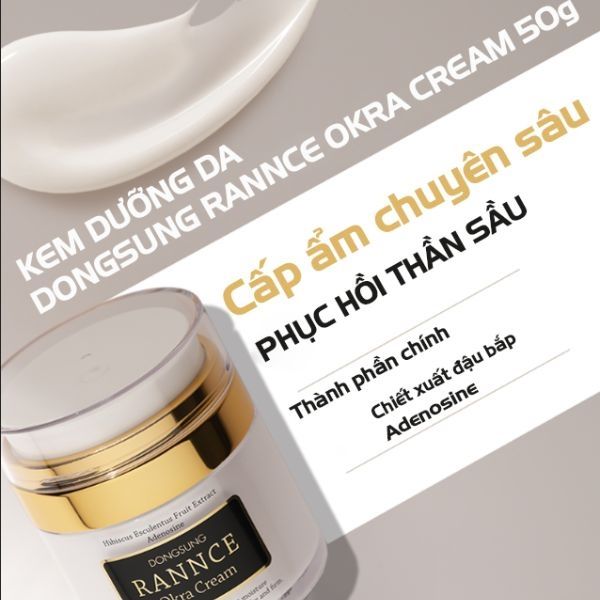 Kem Dưỡng Dongsung Rannce Okra Cream Sáng Da, Chống Lão Hoá 10g