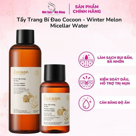 Nước bí đao cân bằng da (toner) Cocoon giảm dầu và mụn 310ml