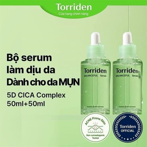 (XANH LÁ) Tinh Chất Cấp ẩm, Phục Hồi Da Torriden Balanceful Centella Asiatica Extract Serum 50ml