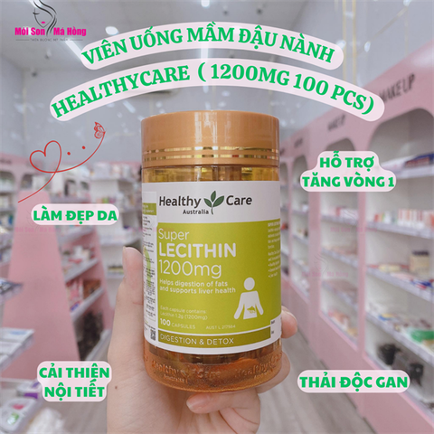 Mầm Đậu Nành Healthy Care Super Lecithin 1200mg hộp 100viên