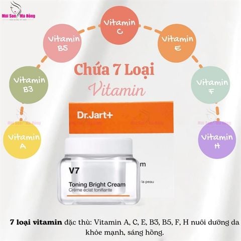 Kem Dưỡng Dr.Jart+ V7 Toning Bright Cream Dưỡng Trắng, Giảm Thâm Nám 15ml