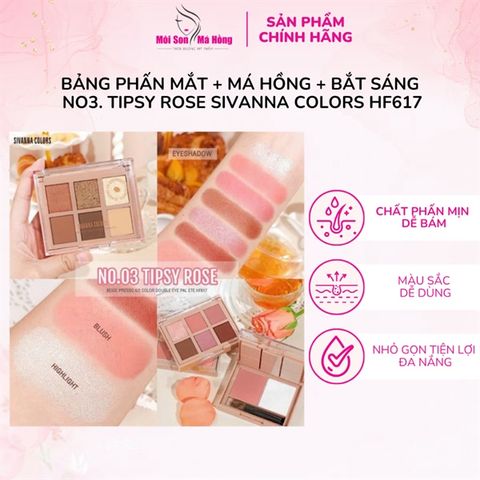 Phấn Mắt Sivanna Colors Beige Presso Hf617 #03