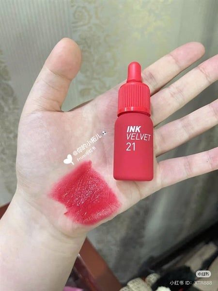 PERIPERA Son Kem Peripera Ink Velvet - 21 Vitality Coral Red - đỏ san hô