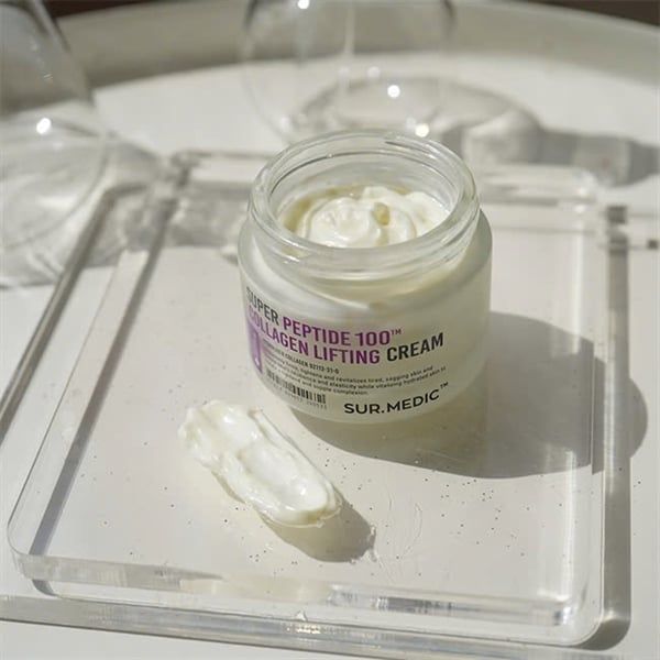 Kem Dưỡng Nâng Cơ, Cải Thiện Độ Đàn Hồi, Căng Mịn Sur.Medic+ Super Peptide 100 Collagen Lifting Cream 50ml