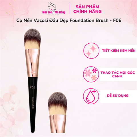 Cọ Đánh Nền Vacosi Đầu Dẹp Nhỏ F06