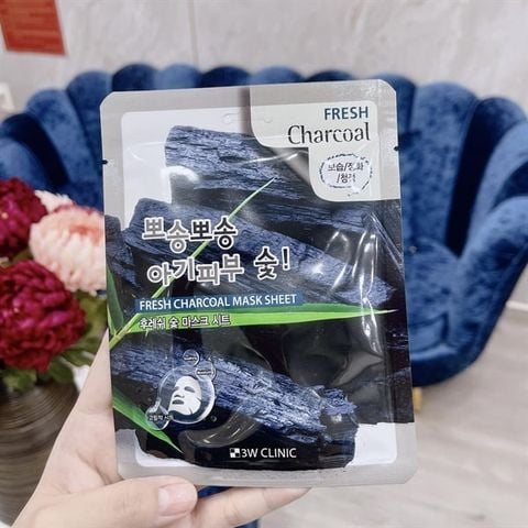 Mặt nạ 3W - Than hoạt tính Fresh Charcoal Mask Sheet