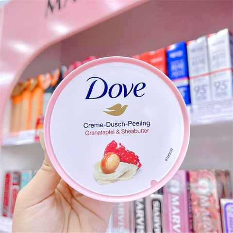 Tẩy Tế Bào Chết Body Dove Creme Dusch Peeling Lựu Đỏ 225ml