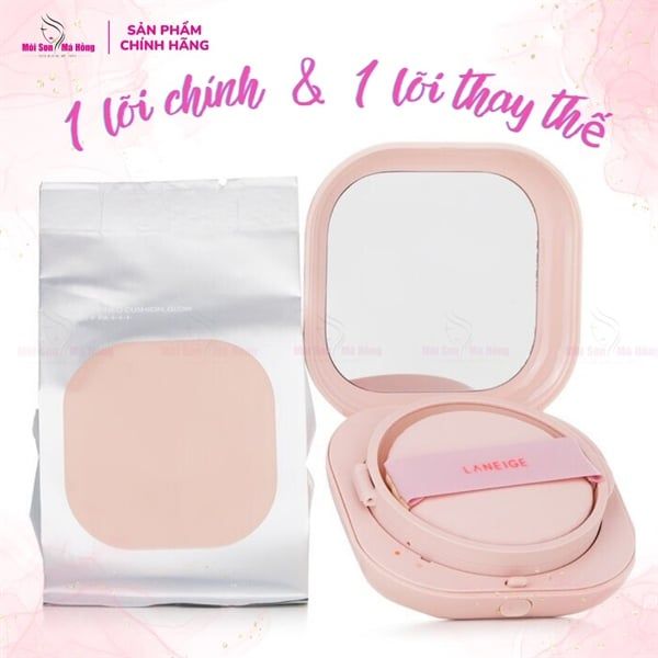[Set 2 Lõi] Phấn Nước Dưỡng Ẩm Cho Lớp Nền Căng Bóng Laneige Neo Cushion Glow SPF50 PA+++