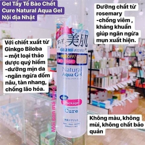 (CÔNG TY) Tẩy da chết Cure Nature Aqua Gel 250ml