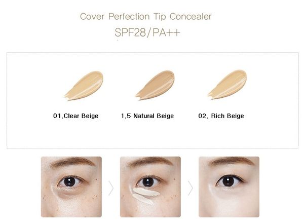 Che Khuyết Điểm The Saem Cover Perfection Tip Concealer 6.5gr