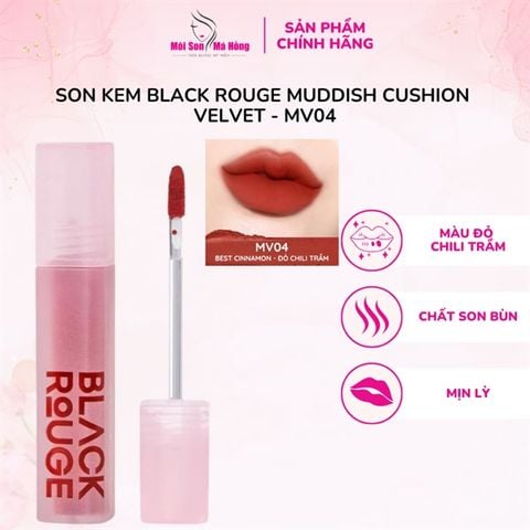 Son Kem Black Rouge Muddish Cushion Velvet #MV04 Best Cinnamon