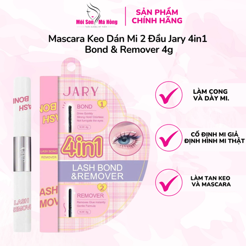 Mascara Keo Dán Mi 2 Đầu Jary 4in1 Lash Bond & Remover 4g