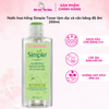 Nước Hoa Hồng Simple Làm Dịu Da & Cấp Ẩm 200ml Kind to Skin Soothing Facial Toner