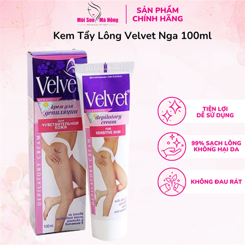 Kem Tẩy Lông Velvet Nga 100ml ( VÙNG BIKINI & DA NHẠY CẢM)