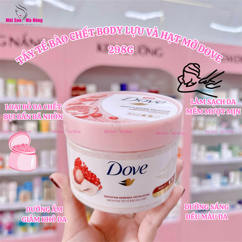 Smoothie Tẩy Da Chết Body Dove Hương Lựu Đỏ 298g