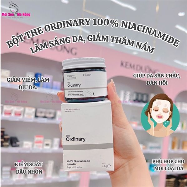 Bột Giảm Thâm Làm Đều Nền Da The Ordinary 100% Niacinamide Powder 20g