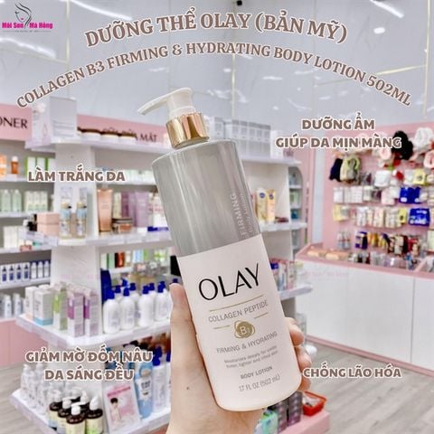 DƯỠNG THỂ OLAY COLLAGEN B3 FIRMING & HYDRATING BODY LOTION 502ML (BẢN MỸ)