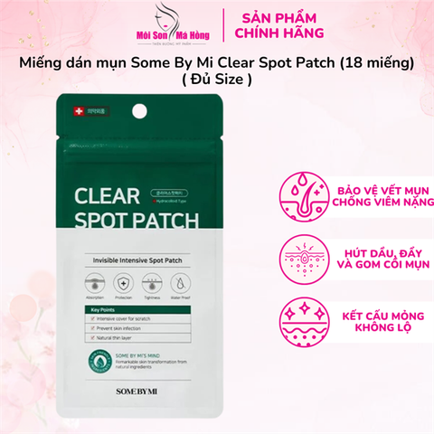 Miếng Dán Mụn Some By Mi 30 Days Miracle Clear Spot Patch (18 pcs)