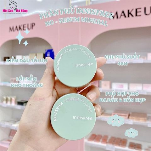 Phấn Phủ Bột Kiềm Dầu Innisfree No Sebum Mineral Powder 5g
