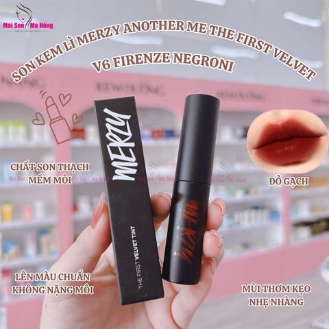 Son kem Merzy the first velvet tint V6 vỏ đen