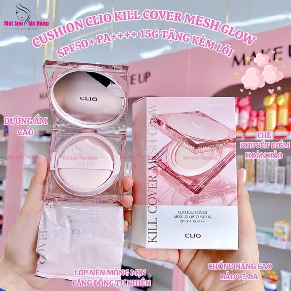 CÔNG TY - Phấn Nước Clio Kill Cover Mesh Glow Vuông 2-BP