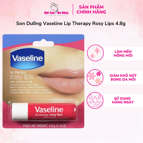CÂY Son Dưỡng Vaseline Lip Therapy Rosy Lips 4.8g