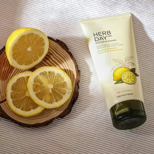 Sữa Rửa Mặt The Face Shop Herb Day 365 Cleansing Foam Lemon Chanh 170ML