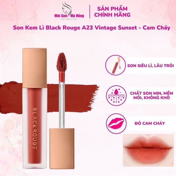 [A01 - A52] Son Kem Lỳ Black Rouge Air Fit Velvet Tint  Full 9 Ver 1-2-3-4-5-6-7-8-9