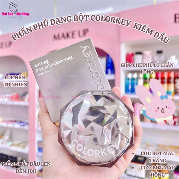 Phấn Phủ Bột Kiềm Dầu Colorkey 8gr - #C02 Màu Hồng