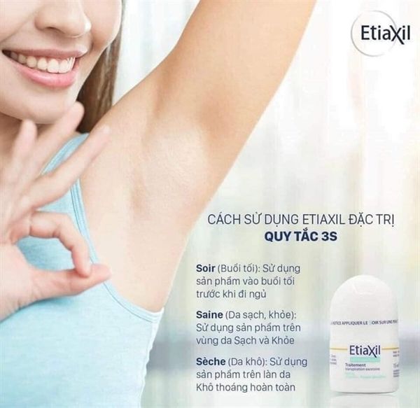 (CÔNG TY) Lăn Khử Mùi Etiaxil, Màu Xanh Đặc Trị Mồ Hôi, Hôi Nách 15ml – Pháp