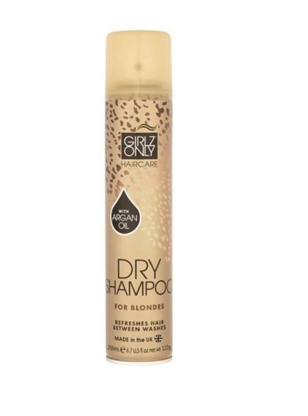 Dầu Gội Khô Girlz Only Dành Cho Tóc Nhuộm Sáng Màu 200ml Dry Shampoo For Blondes