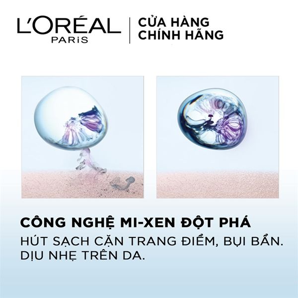 [Mini] Nước Tẩy Trang L'Oreal Dưỡng Ẩm Cho Da Thường, Khô 95ml Micellar Water 3-in-1 Moisturizing Even For Sensitive Skin