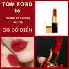 Son Tom Ford Lip Color Matte Rouge À Lèveres Mat #16 Scarlet Rouge – Đỏ Thuần