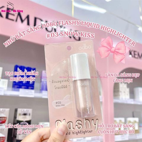 Nhũ Bắt Sáng Odbo Flashy Liquid Highlighter 4g OD1311 #03 Snow Kiss