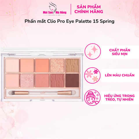 Phấn mắt Clio Pro Eye Palette 15 Spring