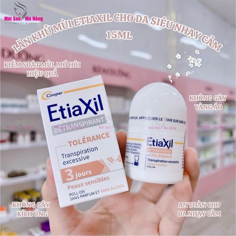 Lăn Khử Mùi EtiaXil Detranspirant Traitement Roll-On Peaux Sensibles Confort Dành Cho Da Siêu Nhạy Cảm - Nâu