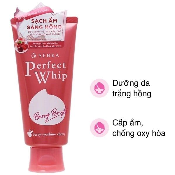 Sữa Rửa Mặt Senka Tạo Bọt Bổ Sung Collagen 120g