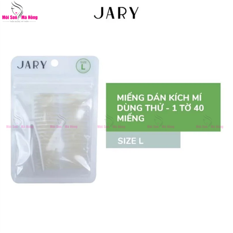 Kích mí tàng hình kèm nhíp Jary Eyelid Tape 40 miếng SIZE L