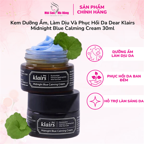 Kem Dưỡng Klairs Midnight Blue Calming Cream 30ml