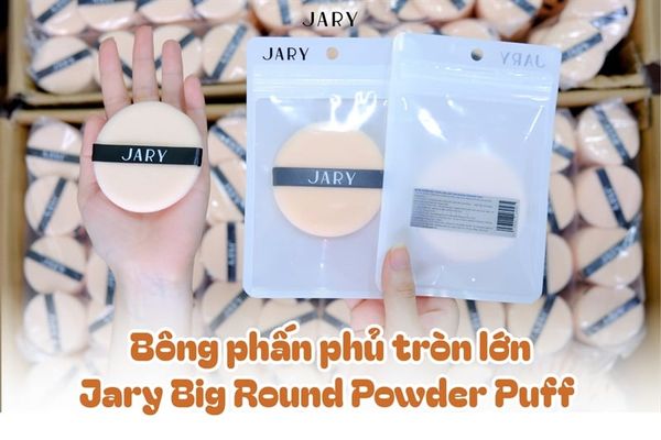 Bông phấn phủ lớn jary big small round powder fuff