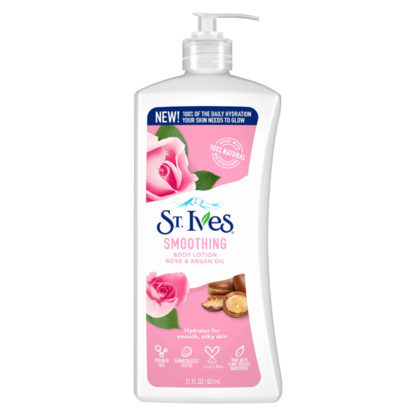 Sữa Dưỡng Thể St.Ives Smoothing Rose & Argan 621ml