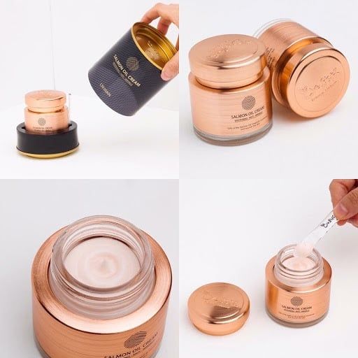 Kem dưỡng trắng da ngừa lão hóa cá hồi Cre8Skin Salmon Oil Cream 80g