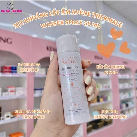 Xịt Khoáng Avène Cấp Nước, Làm Dịu & Giảm Kích Ứng 50ml Thermal Spring Water