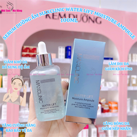 Serum cấp ẩm, chống lão hóa, sáng da maxclinic ampoule 100ml xanh Ngọc