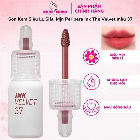 Son Kem Siêu Lì, Siêu Mịn Peripera Ink The Velvet màu 37